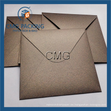 Personalizado Simples Diseño 250GSM Kraft Paper Envelope (CMG-ENV-008)